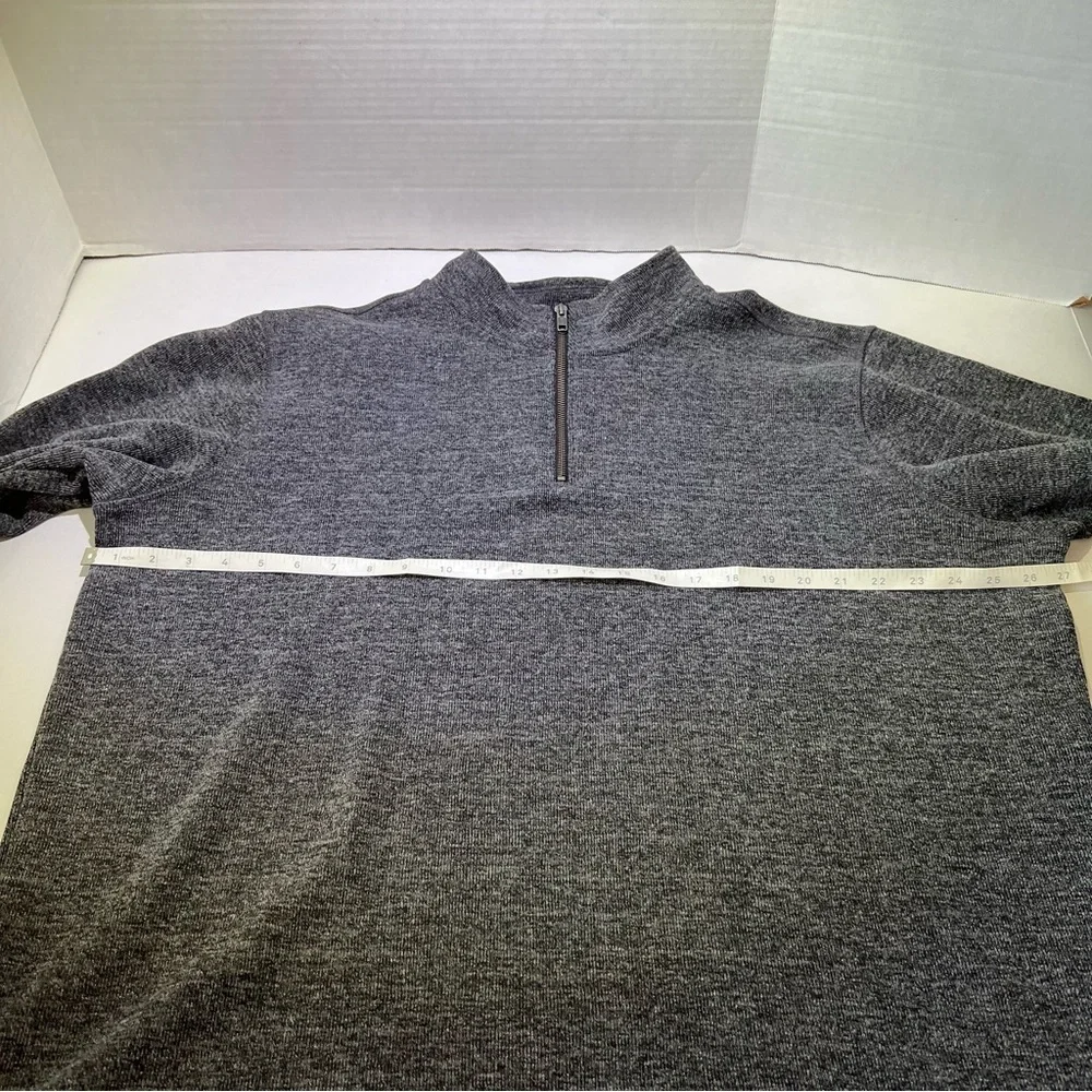 GAP Gray Quarter Zip Pullover Sweater XXL Men’s Mock Neck Casual Sweatshirt